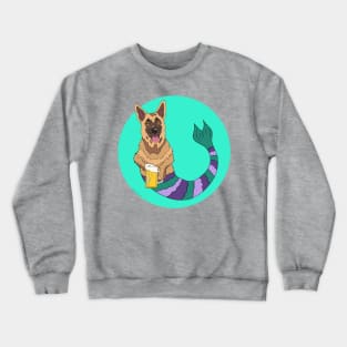 Oswald the German Shepherd Mermutt Crewneck Sweatshirt